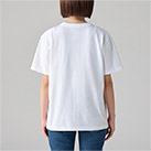 5.9オンス オープンエンドTシャツ（00087-OET）着用イメージ（ホワイト／Sサイズ）背面