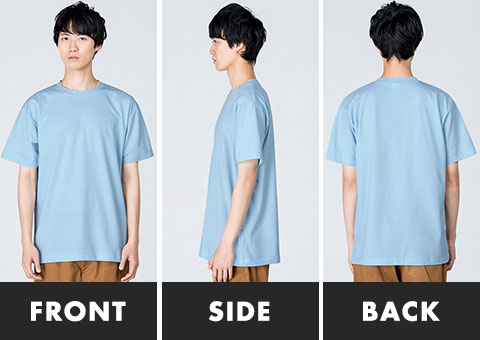 00118-HMT 4.6オンス　ハニカムメッシュTシャツ｜FRONT、SIDE、BACK