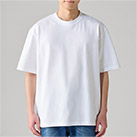 7.4オンス スーパーヘビービッグTシャツ（00147-BHV）着用イメージ（ホワイト／Lサイズ）正面