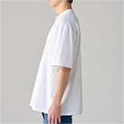 7.4オンス スーパーヘビービッグTシャツ（00147-BHV）着用イメージ（ホワイト／Lサイズ）側面