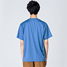 4.4オンス　ドライTシャツ（00300-ACT）着用イメージ（ミックスブルー/Lサイズ）・背面