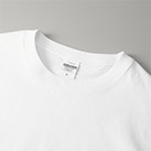 6.5オンス ファインジャージー ボックスシルエット Tシャツ（1108-01）襟元