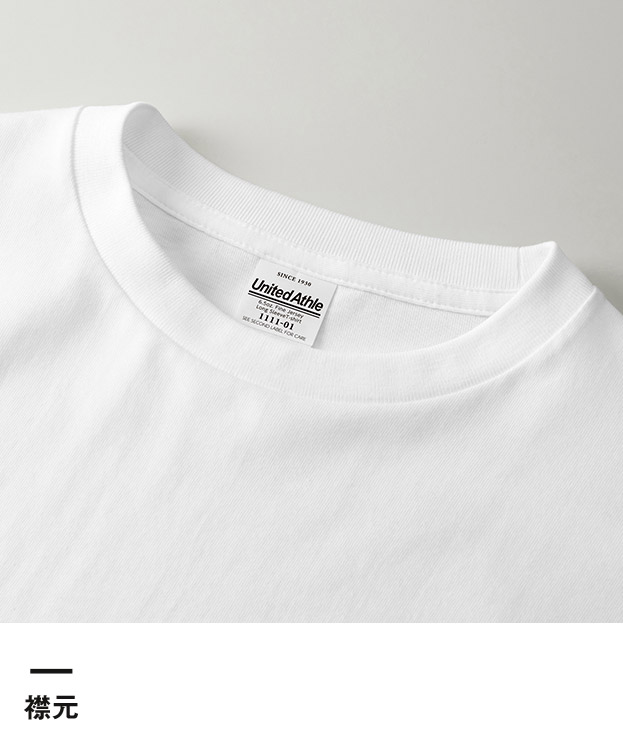 6.5オンス ファインジャージー ロングスリーブ Tシャツ（2.1インチリブ）（1111-01）襟元