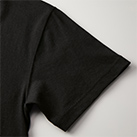 6.0オンス　オープンエンドヘヴィーウェイトTシャツ【在庫限り商品】（4208-01）袖口（002　ブラック）
