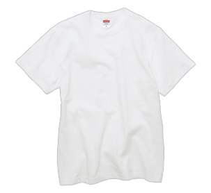 6.0オンス　オープンエンド　バインダーネックTシャツ