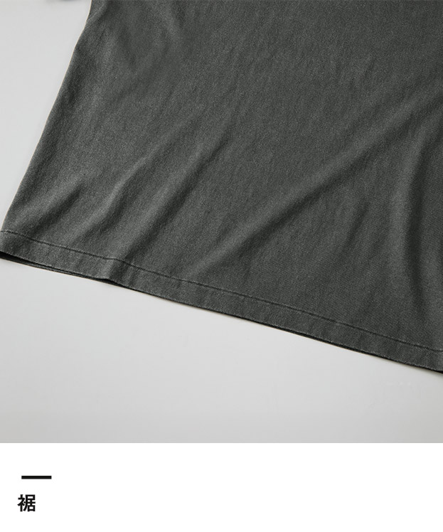 6.2オンス オープンエンド フェードウォッシュ Tシャツ（4230-01）裾