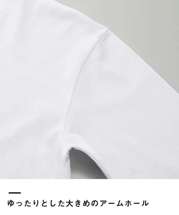 6.0オンス オーセンティック オープンエンド ヘヴィーウェイト ロングスリーブ Tシャツ（2.1インチリブ）（4511-01）ゆったりとした大きめのアームホール