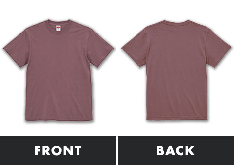 5001-01-02-03 5.6オンス　ハイクオリティーTシャツ｜FRONT、BACK