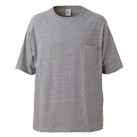 5.6オンス　ビッグシルエットTシャツ（ポケット付）（5008-01）正面