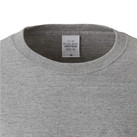 5.6オンス　ルーズフィットロングスリーブTシャツ（ポケット付）（5012-01）襟