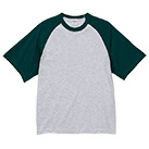 5.6オンス ラグランスリーブ Tシャツ（5041-01）正面