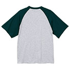 5.6オンス ラグランスリーブ Tシャツ（5041-01）背面