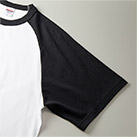 5.6オンス ラグランスリーブ Tシャツ（5041-01）袖