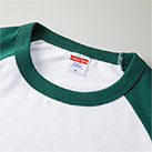 5.6オンス ラグラン ロングスリーブ Tシャツ（1.6インチリブ）（5048-01）襟