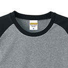 5.0オンス　ラグラン3/4スリーブTシャツ（5404-01）襟