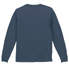 4.4オンス ドライスムース リサイクルポリエステル ロングスリーブ Tシャツ（5709-01）背面