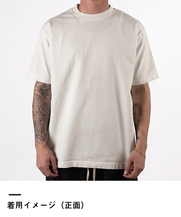 オールパシフィックアパレル 7oz ガーメントダイ Tシャツ（AP1000）着用イメージ（正面）