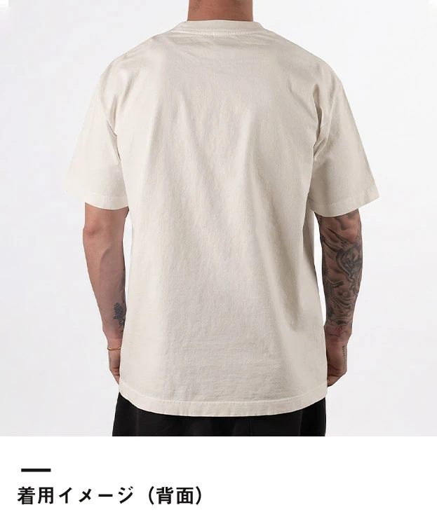 オールパシフィックアパレル 7oz ガーメントダイ Tシャツ（AP1000）着用イメージ（背面）