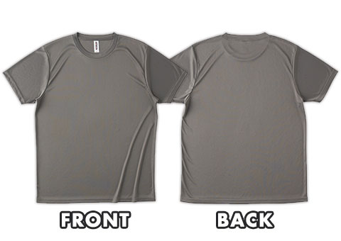 FDT-100 ファンクショナルドライTシャツ｜FRONT、BACK