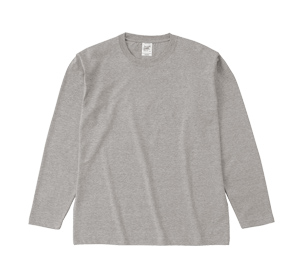 オープンエンドマックスウェイトロングスリーブTシャツ（リブ無し）