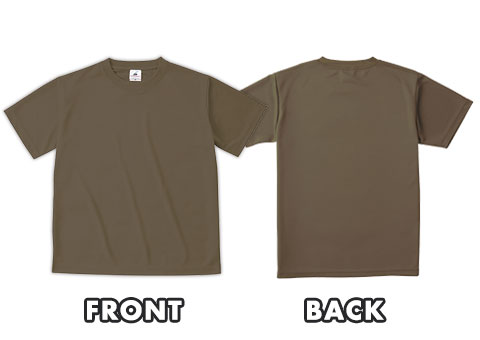 POT-104 ファイバードライTシャツ｜FRONT、BACK