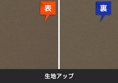 POT-104 ファイバードライTシャツ｜生地アップ表、裏