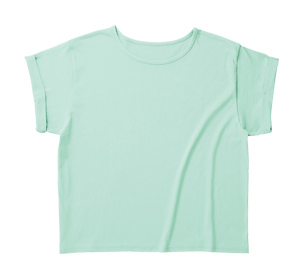 ウィメンズロールアップTシャツ