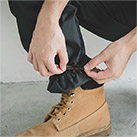 サロペット　T/C　ストレッチリップストップ（SD8320）裾部分穴かがり（紐は付いていません）