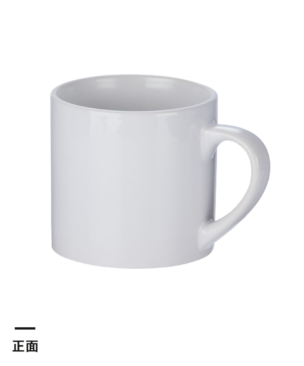 フルカラー転写対応陶器マグカップ(170ml)(白)（109645）正面
