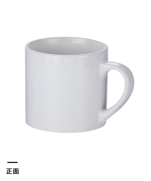 フルカラー転写対応陶器マグカップ(170ml)(白)（109645）正面