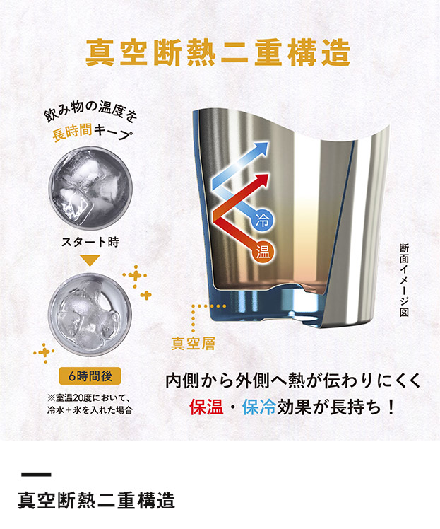 アトラス Sinqs 真空タンブラー　250ml（ASTN-250）真空断熱二重構造