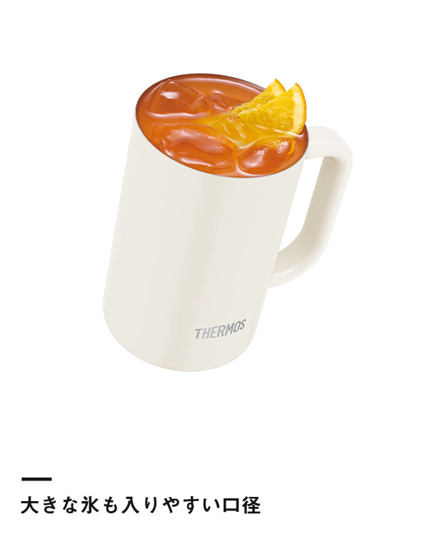 サーモス(THERMOS)真空断熱ジョッキ 600ml/JDKカラー（JDK-602C）大きな氷も入りやすい口径