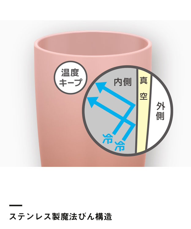 サーモス 真空断熱タンブラー  340ml/JDM（JDM-341）ステンレス製魔法びん構造