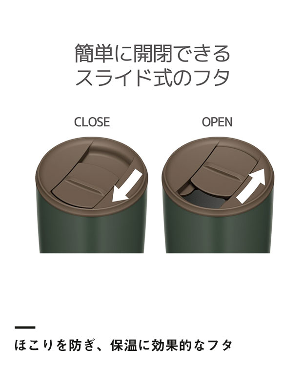 サーモス 真空断熱タンブラー 400ml/JDP（JDP-401）ほこりを防ぎ、保温に効果的なフタ