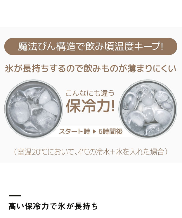 サーモス 真空断熱タンブラー カラー420ml/JDW（JDW-420C）高い保冷力で氷が長持ち