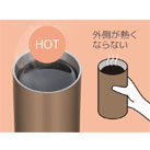サーモス 真空断熱タンブラー カラー420ml/JDW（JDW-420C）熱々の飲み物でも外側が熱くならない