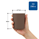 シンプルタンブラー290ml(コーヒー配合タイプ)（SNS-0300297）サイズについて