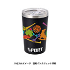 Zalattoクリアフタ付サーモタンブラー350ml（SNS-0300918）側面名入れイメージ