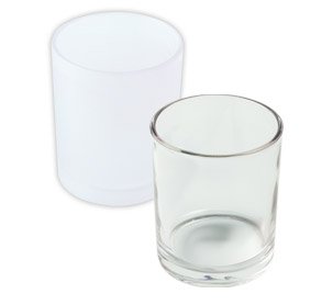 フルカラー印刷対応グラス（200ml）　フロスト/クリア