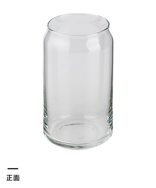 缶型グラス（490ml）　クリア（SNS-1400062）正面