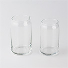 缶型グラス（490ml）　クリア（SNS-1400062）シリーズサイズ比較（左が当商品）