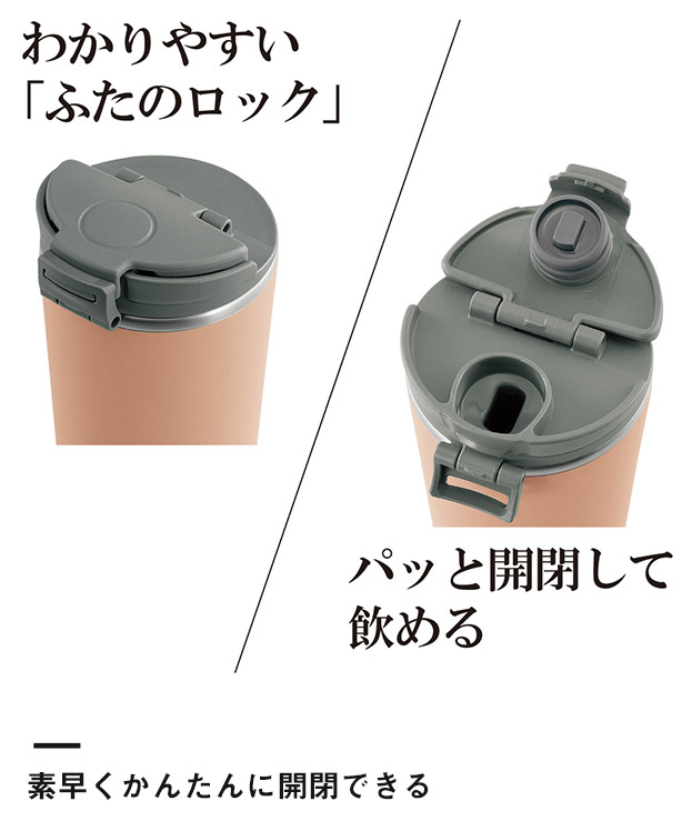 象印 ステンレスキャリータンブラー(SX-KA型)　300ml（SX-KA30）素早くかんたんに開閉できる