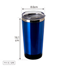 アトラス 中空ステンレスタンブラー370ml【在庫限り商品】（ACT-370）アイテムサイズ