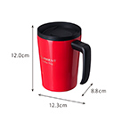 アトラス CURRENT フタ付きコーヒーマグカップ 330ml（ASM-330）アイテムサイズ