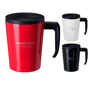 アトラス CURRENT フタ付きコーヒーマグカップ 330ml