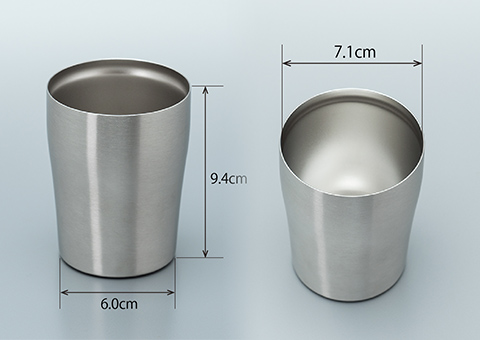 AST-251 アトラス Sinqs真空ステンレスタンブラー250ml｜サイズイメージ