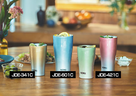 JDE-341C サーモス 真空断熱タンブラー 340ml｜JDE-341C、JDE-601C、JDE-421C