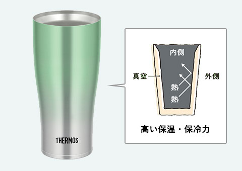 JDE-421C サーモス 真空断熱タンブラー 420ml｜高い保温、保冷力