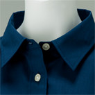 半袖ブロードシャツ（レディース）（00810-SBL）襟