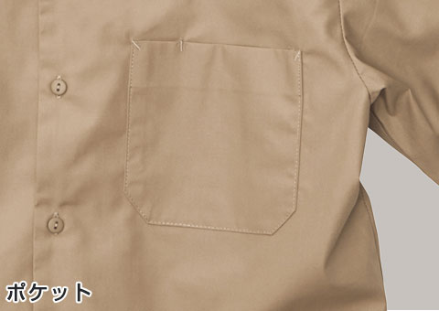 1759-01 T/Cオープンカラーシャツ｜ポケット